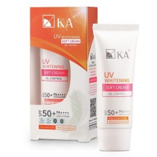 KA UV Whitening Soft Cream Oil Control SPF50+PA++ ครีมกันแดด บางเบา คุมมัน กันฝุ่น ไม่ดำ ไม่เยิ้ม ขนาด 30 กรัม 19049