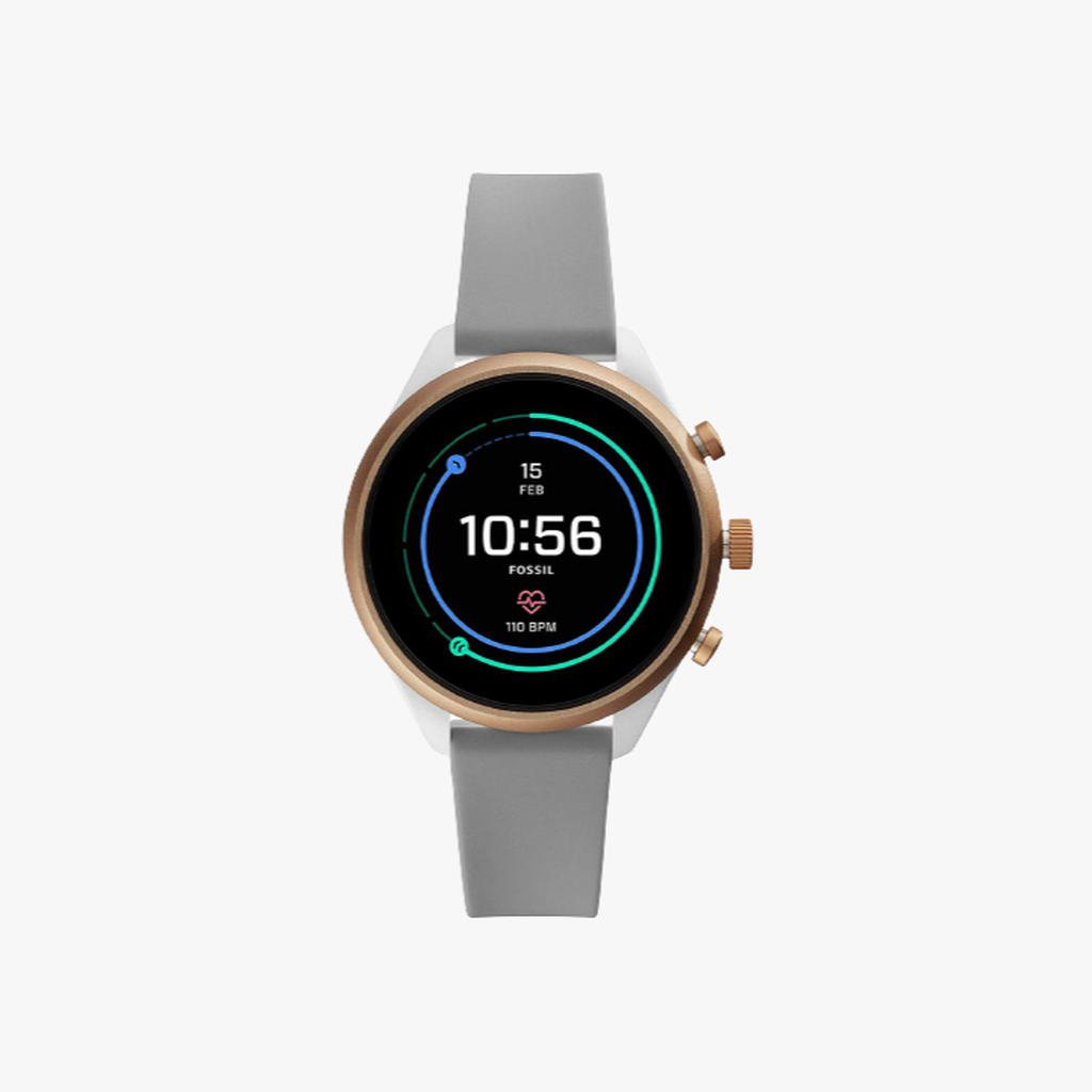 Fossil นาฬิกาข้อมือผู้หญิง Fossil Sport Metal and Silicone Touchscreen Smartwatch Grey รุ่น FTW6025