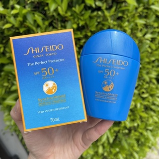 พร้อมส่ง*ของแท้*กันแดด Shiseido Ginza Tokyo The Perfect Protector SPF50+ PA+++ Synchro Shield WetForce x HeatForce 50ml.