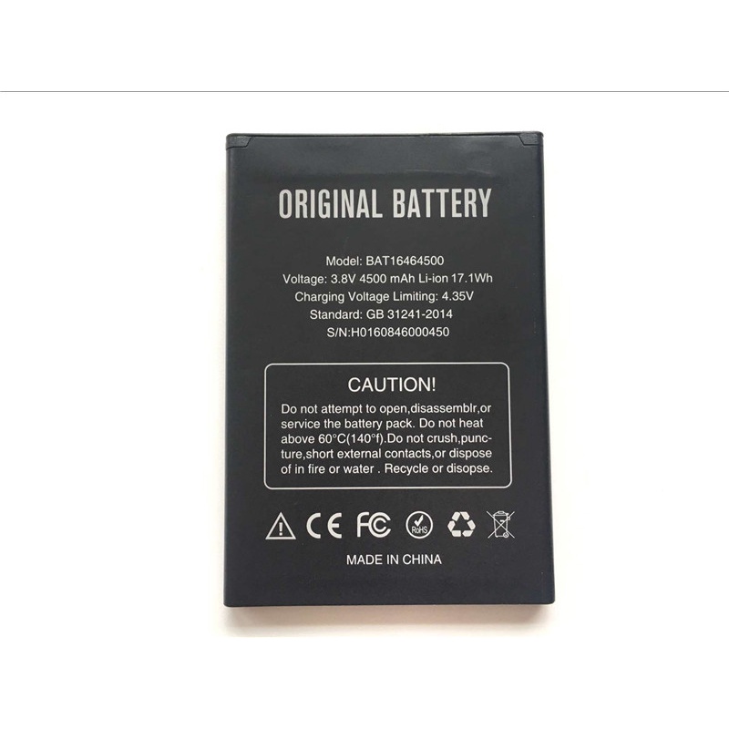 DOOGEE T5 Battery BAT16464500 4500mAh Large Capacity Li-ion Backup Battery For DOOGEE T5 Lite Smart Phone
