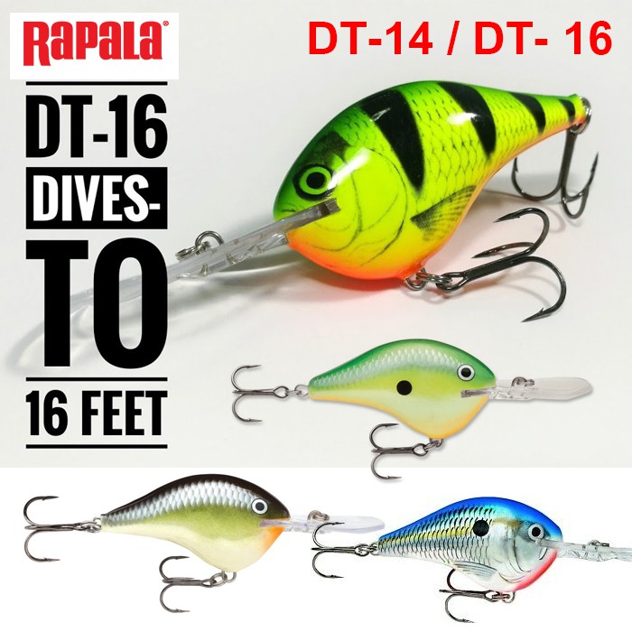 ✨ เหยื่อปลอม Rapala  DIVES-TO DT10 / DT14 / DT16