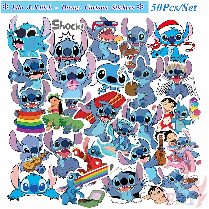 ❉ Lilo & Stitch - Series 09 D-Cartoon Cartoon สติ๊กเกอร์ ❉ 50Pcs/Set DIY Fashion Luggage Laptop Skateboard Doodle สติ๊กเกอร์