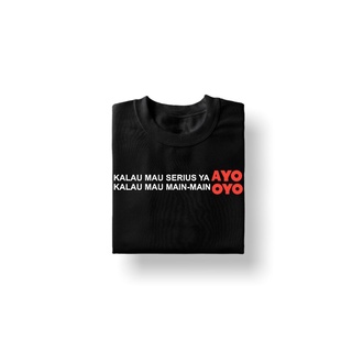 เสื้อยืด ผ้าฝ้าย พิมพ์ลาย Serius Serius Wants Want Play OYO สําหรับผู้ชาย