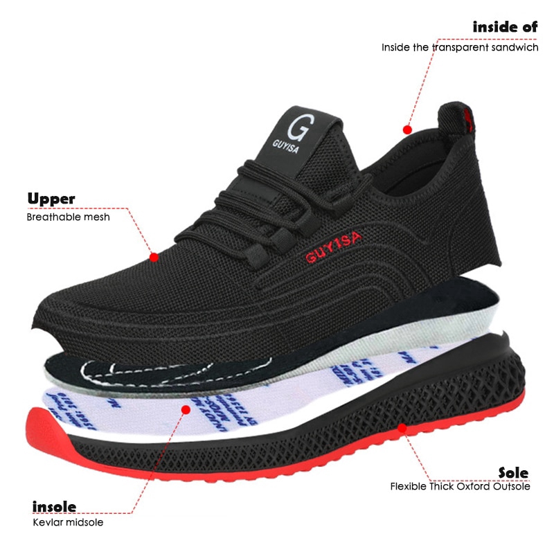 👣Safety Shoes รองเท้าผู้ชาย รองเท้าเซฟตี้ สำหรับสวมใส่ทำงาน
