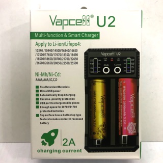 แท่นชาร์จ Vapcell U2 Apply to Li-ion/Lifepo4