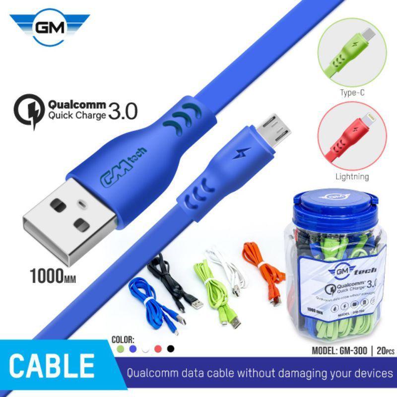 GM TECH GM-300 Micro Usb Qualcomm Quick Charge 3.0a Data Cable