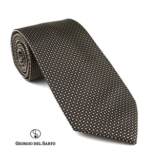 Giorgio Del Sarto Necktie Brown Fabric Texture เนคไทสีน้ำตาลมีเท็กเจอร์