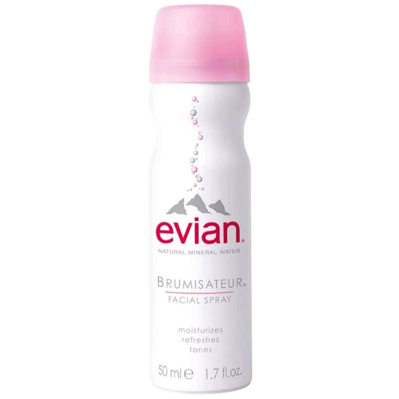Evian เอเวียง​ สเปรย์น้ำแร่ธรรมชาติ​ ขนาด​ 50​ ml.