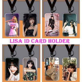 【4】ซองใส่บัตรประจําตัวนักเรียน ลาย K-pop Blackpink LISA พร้อมสายคล้องยาว