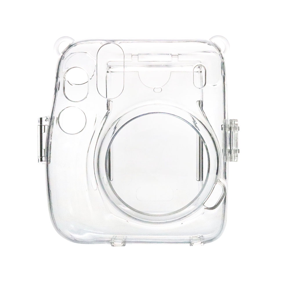 กระเป๋าเคสคริสตัลใส พร้อมกระเป๋า สายคล้อง สติกเกอร์ และสายคล้อง สําหรับ Fujifilm Instax Mini 11 (ไม่รวมกล้อง)