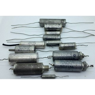 100V คาปาซิเตอร์ VINTAGE PAPER IN OIL ( PIO ) CAPACITOR Sprague Vitamin Q , Gudeman , Erovox , Pyramid