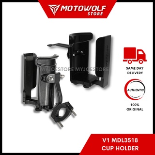 Motowolf V1 MDL3518 ที่วางขวดน้ํา สําหรับรถจักรยานยนต์ Yamaha XMAX NMAX Honda Kawasaki Forza 250