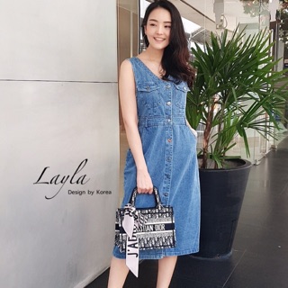 เดรสยาวผ้ายีนส์ลุคเท่
