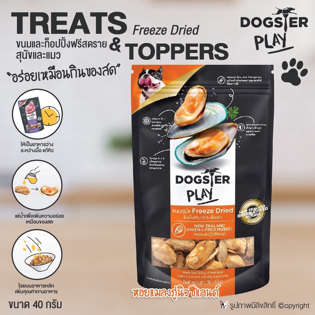 Dogster หอยแมลงภู่ ถูกที่สุด พร้อมโปรโมชั่น ธ.ค. 2023|BigGoเช็คราคาง่ายๆ