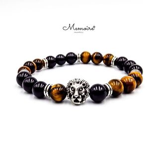 กำไลข้อมือหินแท้ Onyx และ Tiger eye