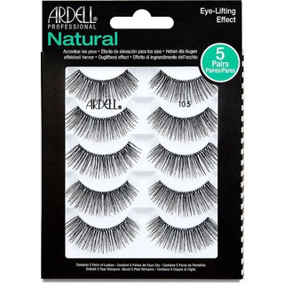 ของแท้! Ardell ขนตาปลอม- Natural อาเดล เนเชอรัล แลช 105 Black - 5 คู่