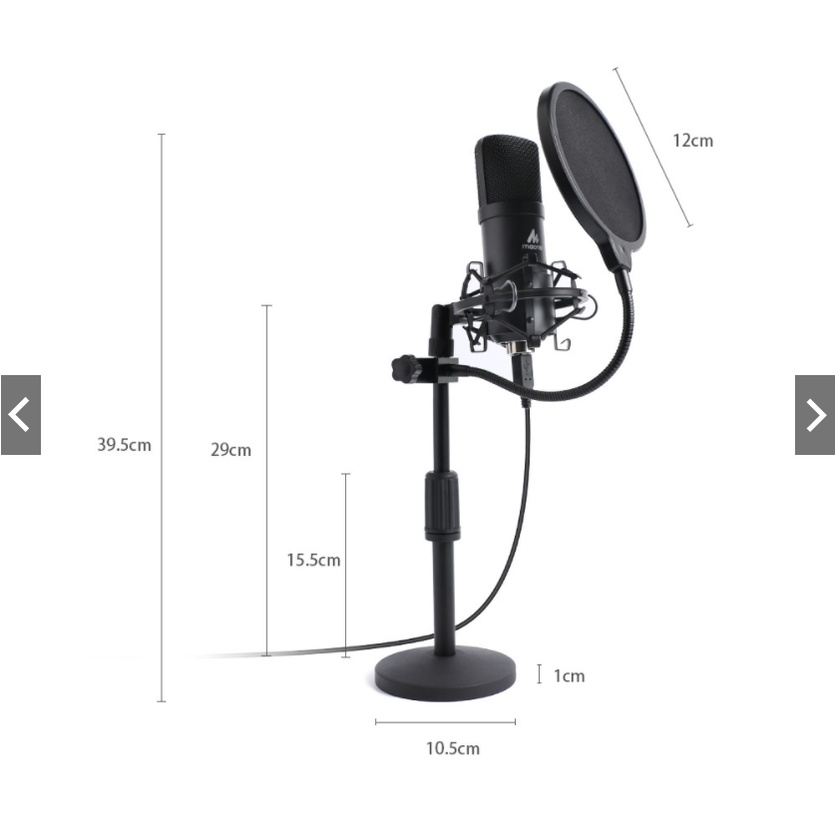 Maono Microphone desktop stand metal stand
