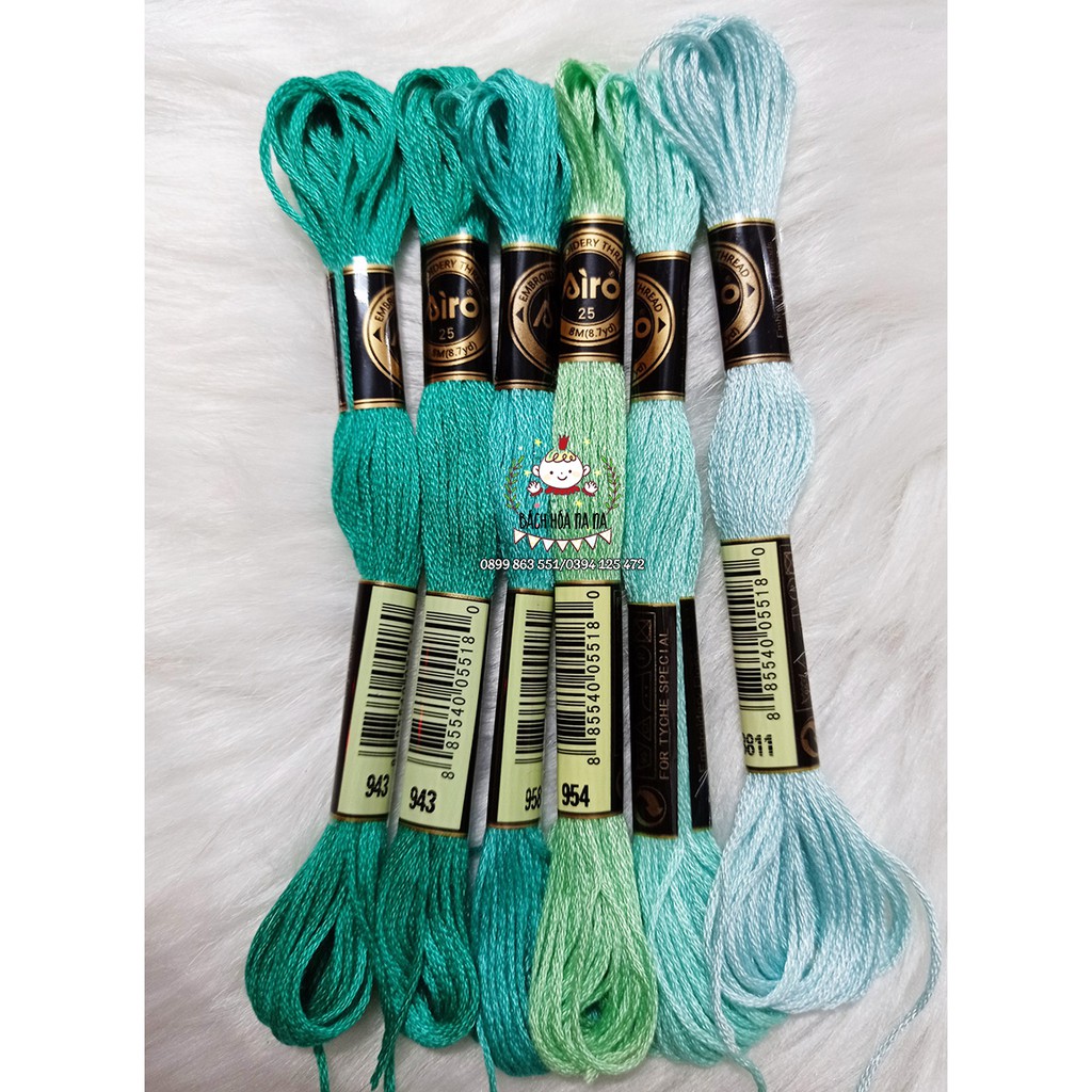 ด้ายปัก Airo Cherish ชุดสีเขียว - สีเขียวมิ้นต์ / Nana Handmade DIY เย็บปักถักร้อยมือตกแต่ง Shop