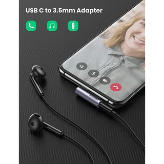 UGREEN รุ่น 80384 USB C to 3.5mm Adapter Headphone Jack Angled Type C Aux Female Car Stereo Audio Earphone Adaptor