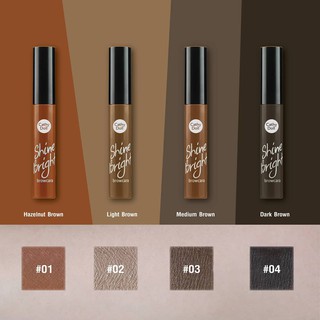 cathy doll shine bright browcara มาสคาร่าคิ้ว ตัวใหม่ สีสวยใช้ง่าย กันน้ำ