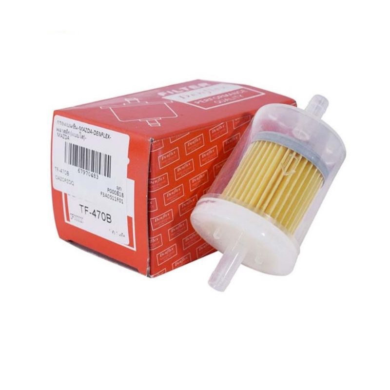 กรองเบนซิน MAZDA​ 1000,1200,1300,1600,323XG พลาสติก(แบบใส) (TF-470B)