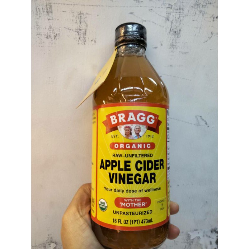 Bragg Organic Apple Cider Vinegar น้ำส้มสายชูหมัก แอปเปิ้ล เกษตรอินทรี แบรค 473 ml ราคาสุดฟิน