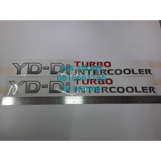 สติ๊กเกอร์แบบดั้งเดิมรถ NISSAN FRONTIERคำว่า YD-Di TURBO INTERCOOLER