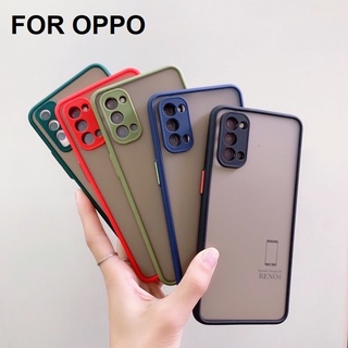 เคสขอบสี เคส Oppo A94 / A54 / Reno 6 / Reno 6Z / A95 เคสกันกระแทก เคสโทรศัพท์ Oppo