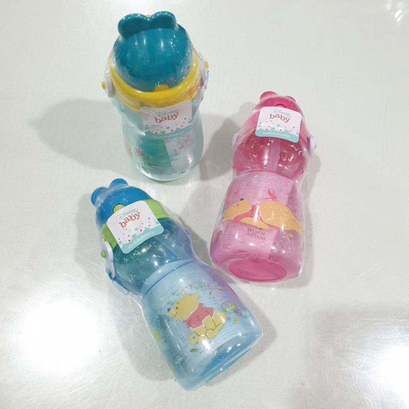 Babi Care ถ้วยหัดดื่ม ขวดน้ำ กระติกน้ำ ลายหมีพูร์ มีหลอด มีสายคล้อง ขนาด 275ml