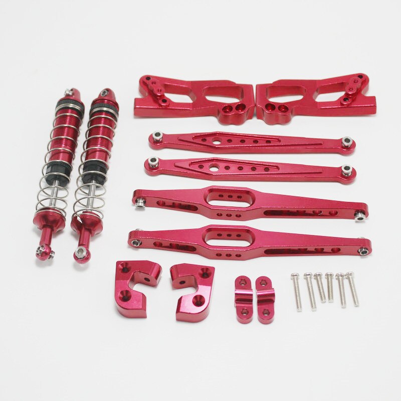 สําหรับ Wltoys 12428 12423 12428-A/B/C RC รถอะไหล่อัพเกรดโลหะด้านหลังเพลาหลักลําแสงชุดระบายอากาศ