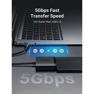 UGREEN รุ่น 60561 USB 3.0 to SATA Adapter for 2.5/3.5 HDD/SSD, SATA to USB Lead, Hard Drive Adapter