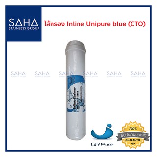 ไส้กรองน้ำ Inline UNIPURE - BLUE 2.5"x12" (CTO) K-33A-L ไส้กรอง 190061009