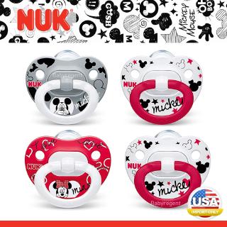 จุกหลอก ฟันไม่เก ยี่ห้อ NUK Disney Mickey Mouse (สำหรับน้อง 0-6 เดือน)