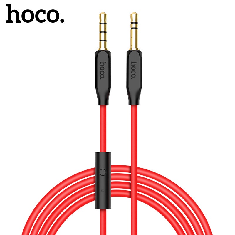 Hoco สายแจ็คอะแดปเตอร์หูฟัง 3.5 มม. 1 เมตร 3.5 มม. สําหรับไมโครโฟน