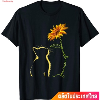 เสื้อยืดผ้าฝ้ายพิมพ์ลายขายดีเสื้อผ้ามีสไตล์TheBeauty ใหม่ แมว น่าสนใจ น่ารัก  Cat T Shirt, You Are My Sunshine Shirt, Cu