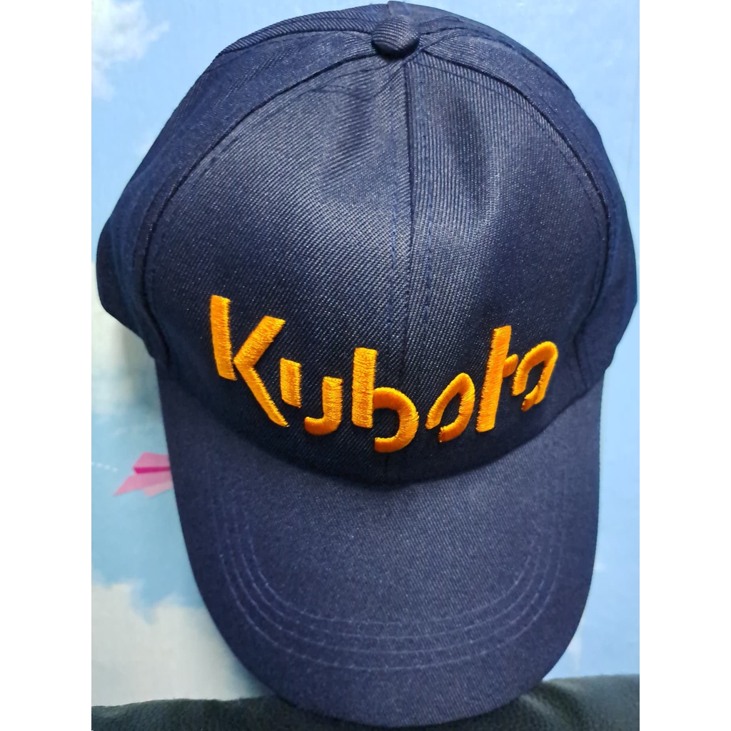 หมวกแก็ป ปัก KUBOTA  สีส้ม  หมวกแฟชั่นผู้ชายผู้หญิง สีน้ำเงิน-กรม