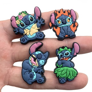 Jibits เข็มกลัด ลายการ์ตูน Stitch น่ารัก อุปกรณ์เสริม สําหรับตกแต่งรองเท้าเด็ก 1 ชิ้น