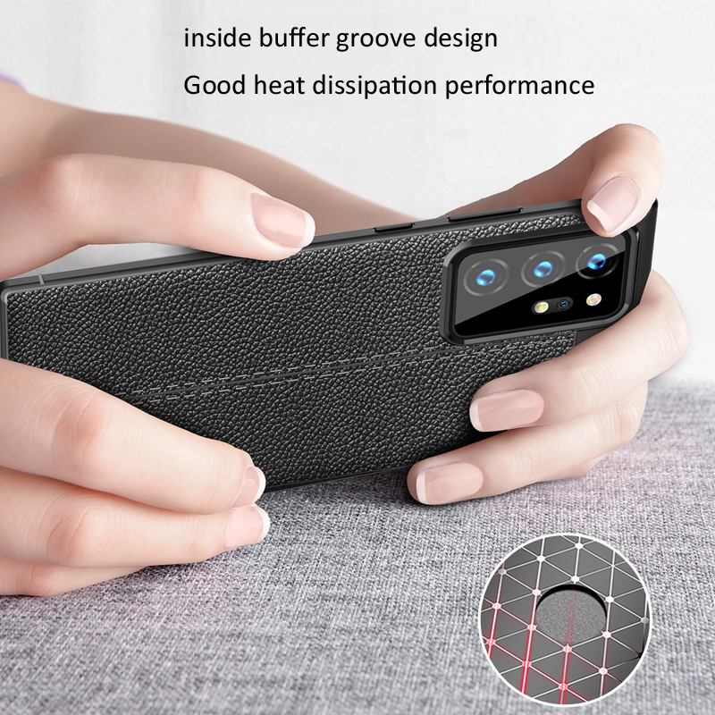 สําหรับ Samsung Galaxy Note 20 Ultra 5G ShockProof ยาง Slim TPU หนังฝาหลัง - รูปที่ 6