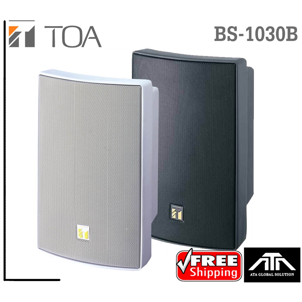 TOA ตู้ลำโพงแขวนผนัง 6'' BS 1030 ไม่มีไลน์ โตอะ ลำโพง กลางแหลม เสียงชัด