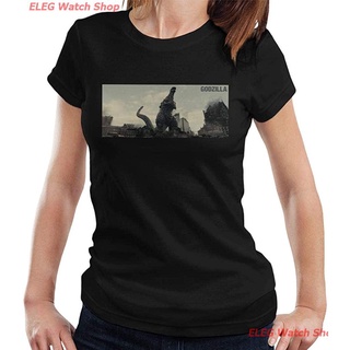 เสื้อยืดยอดนิยม Godzilla Destruction Womens T-Shirt Mens Womens T-shirts