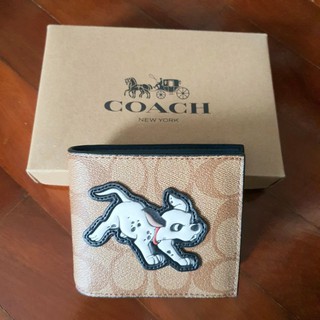 กระเป๋าสตางค์Coach coach หนังแท้ งานออริ