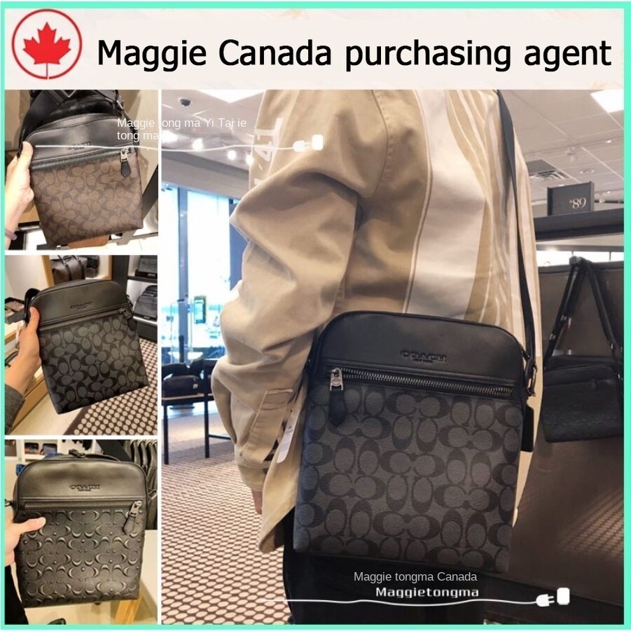 #Maggie Canada# ของแท้ 100% Coach 73336 กระเป๋าสะพายผู้ชาย / กระเป๋าสะพายข้างผู้ชาย / ประเภทธุรกิจ/เคาน์เตอร์ของแท้
