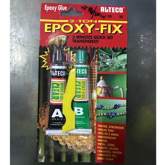 กาวอีพ๊อกซี่2ตัน สีใส EPOXY-FIX