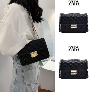 Zara Light Luxury Niche กระเป๋าสะพายไหล่ ทรงเมสเซนเจอร์ ขนาดเล็ก ระดับไฮเอนด์ แฟชั่นฤดูใบไม้ร่วง และฤดูหนาว สําหรับสตรี 2022