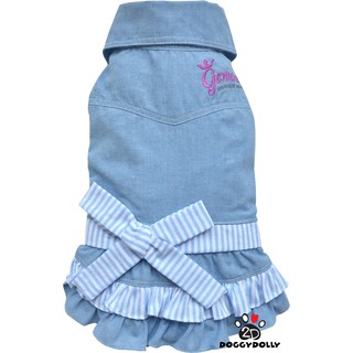 Pet clothes -Doggydolly  เสื้อผ้าแฟชั่น เสื้อผ้าสัตว์เลี้ยง เสื้อผ้าหมาแมว ชุดกระโปรง D499 ขนาไซส์ 1-9 โล