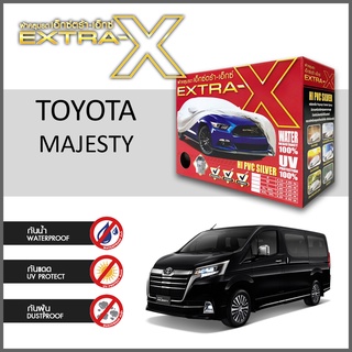 ผ้าคลุมรถ ส่งฟรี TOYOTA MAJESTY ตรงรุ่น กล่องEXTRA-X ผ้าHI-PVC อย่างดีหนาพิเศษ ป้องกันแดด ป้องกันฝน ป้องกันฝุ่น