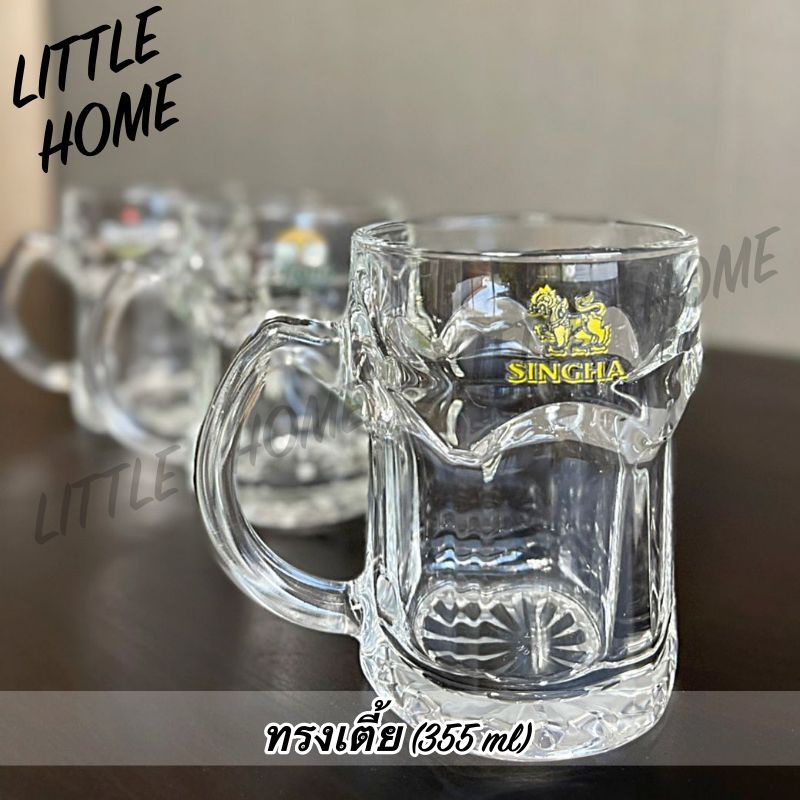 LITTLEHOME Union Glass แก้วเบียร์  แก้วน้ำ มีหูจับ มีให้เลือกหลายลาย (A2) ราคา ถูกที่สุด ดีลบีเคเค แกลเลอรีภาพที่ 2