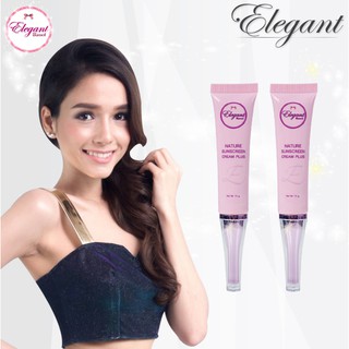 028 Elegant Nature Sunscreen Cream Plus SPF 40+++ 15 ml. 2 ชิ้น ครีมกันแดดเนื้อมูส