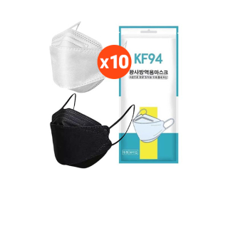 หน้ากากอนามัย เเพ๊คละ10ชิ้นKF94 Mask หน้ากากอนามัยทรงเกาหลี แพคเกจใหม่🇹🇭พร้อมส่งในไทย on