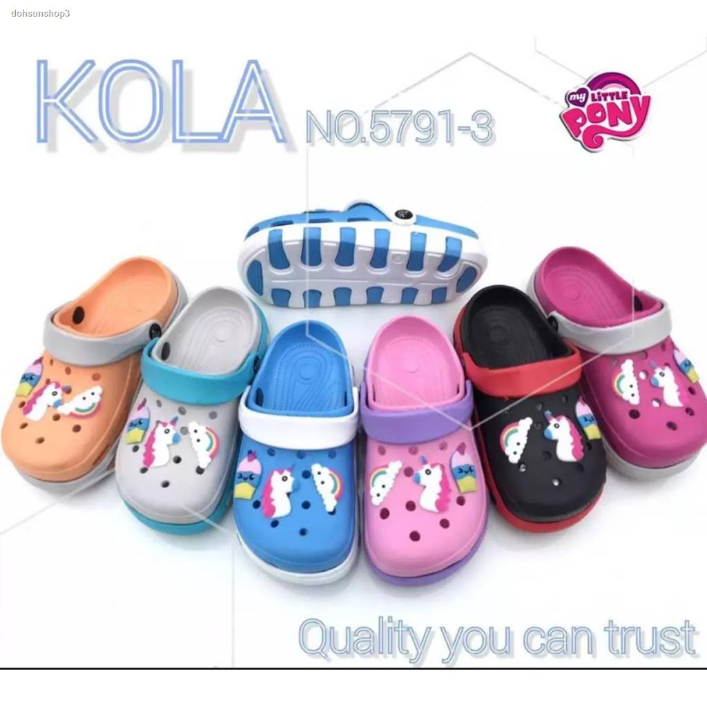 จัดส่งเฉพาะจุด จัดส่งในกรุงเทพฯรองเท้าปิดหัวKOLA รองเท้าแ Pony ตัวใหม่ล่าสุด สีสดสวยงาม รุ่น 5791-3